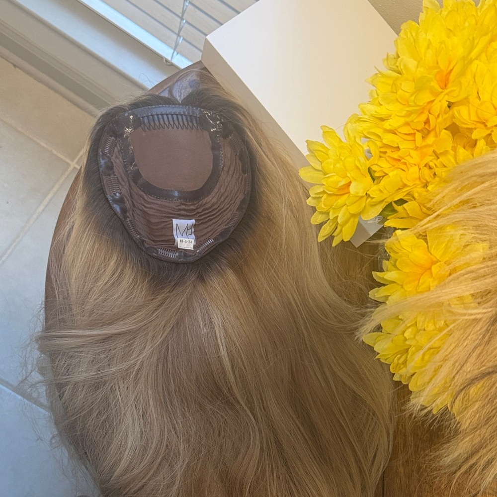 Madison Hair Collection 24" Silk Hair Topper 9"x9" Large Base NEW PICS ADDED - Picture 11 of 17